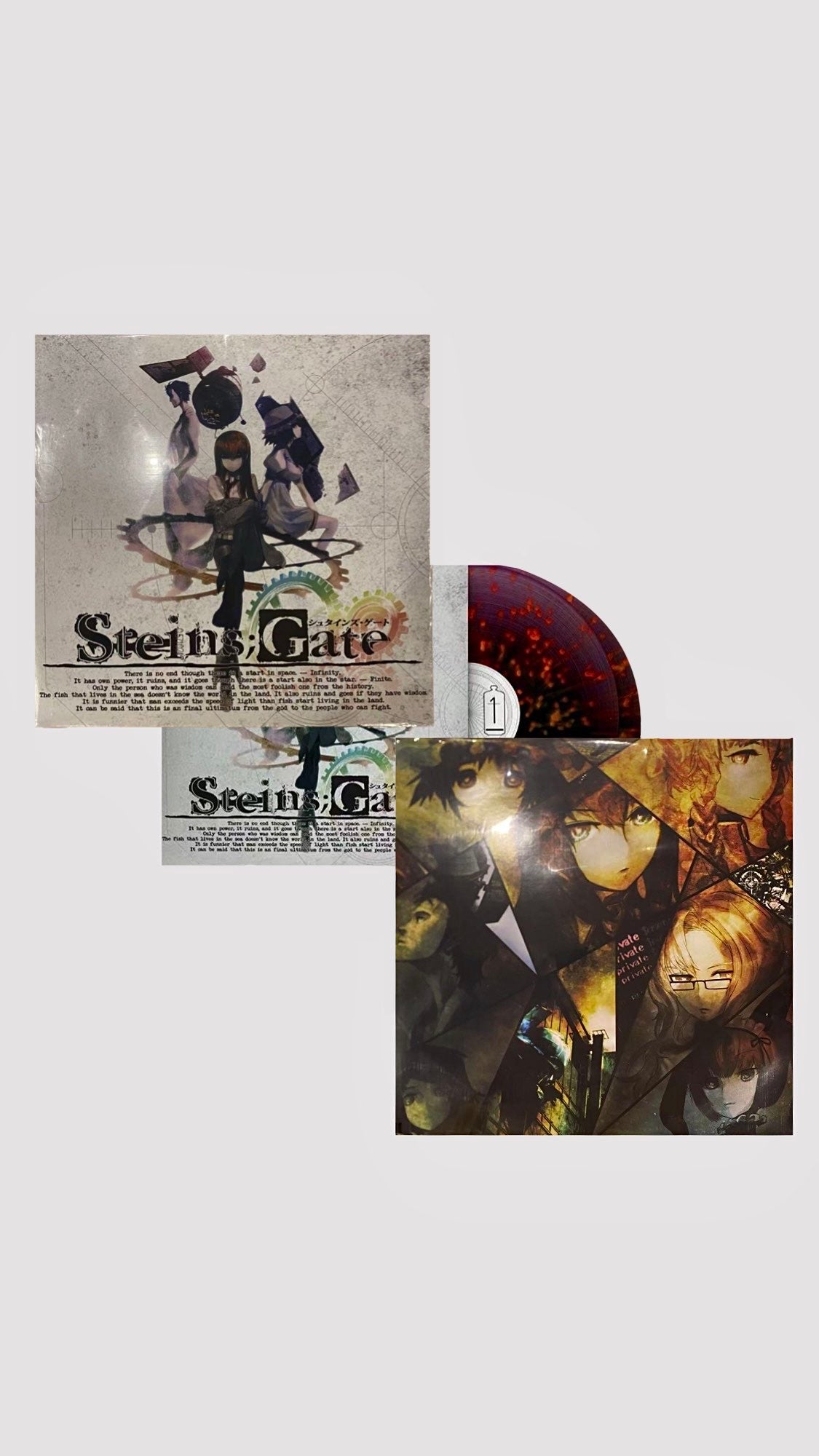 [소장용] 슈타인즈 게이트 오리지널 사운드 트랙 LP 한정 프레스 RED ver