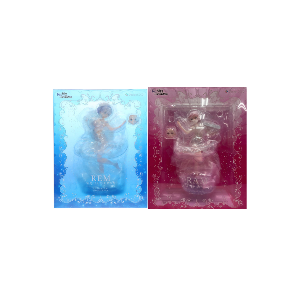 [미개봉] 리제로 렘 & 람 아쿠아 드레스 1/7 스케일 피규어