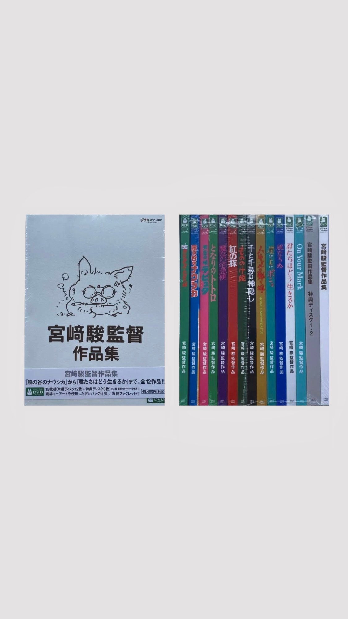 [미개봉] 미야자키 하야오 지브리 작품집 DVD 15매
